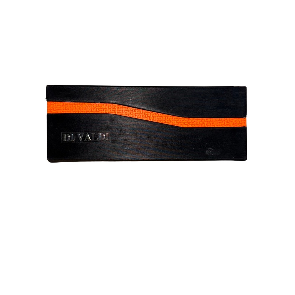 Diva Black and Orange Clutch Wallet